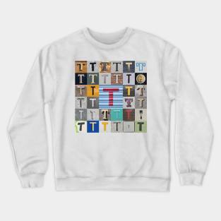 Nick's Type Art: T Crewneck Sweatshirt